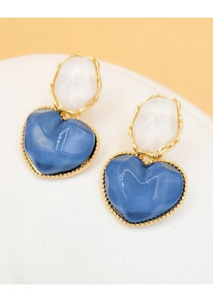 Açık Mavi Dalga Efektli Zr Model Sallantılı Küpe fiyatları