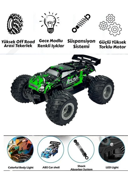 Uzaktan Kumandalı Araba Full Fonksiyon Işıklı Drift 4x2 15 Km Hız Yapan Jip modelleri