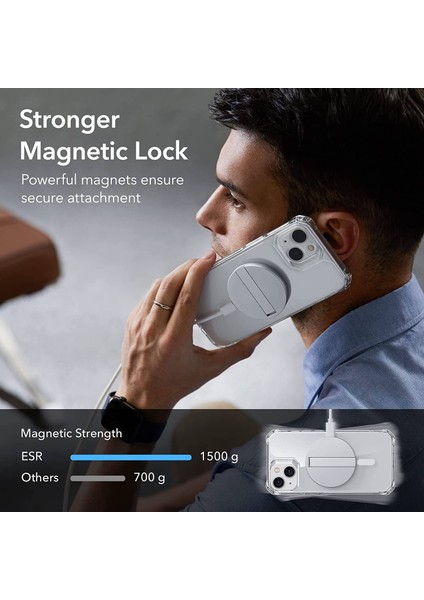 Samsung Galaxy Z Flip 4 Uyumlu Magsafe Sararmaz Şeffaf Sert Mika Silikon Kılıf