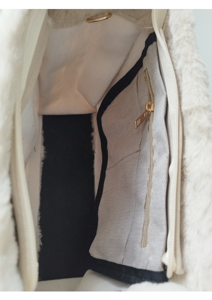 Vintage Peluş Kürk Model Sonbahar, Kış Tote Bag Kadın El, Kol, Omuz Çanta indirimleri