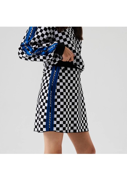 Kadın Regular Fit Desenli Renkli Etek