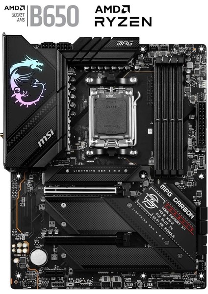 Msı Mpg B650 Carbon Wi-Fi Amd Am5 Ddr5 Atx Anakart - Teşhir modelleri