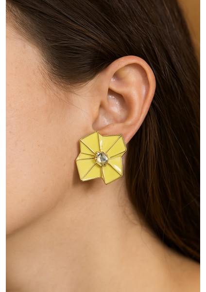 Baget Taşlı Çiçek Küpe fiyatları