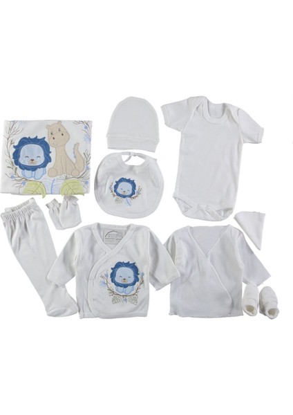 Sevimli Aslan Nakışlı 10'lu Erkek Zıbın Takımı fiyatları