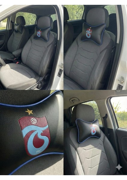 Bordo-Mavi Ruhunu Yolda Yaşa- Trabzonspor Logolu, (4 Farklı Renk Detaylı) Oto Boyun Yastığı fiyatları