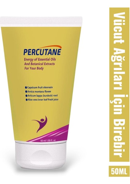Percutane Kas ve Eklemler Için Ağrı Masaj Kremi 50 ml - 4 Adet / Yoğun Etkili, Rahatlatıcı Bitkisel Formül fiyatları