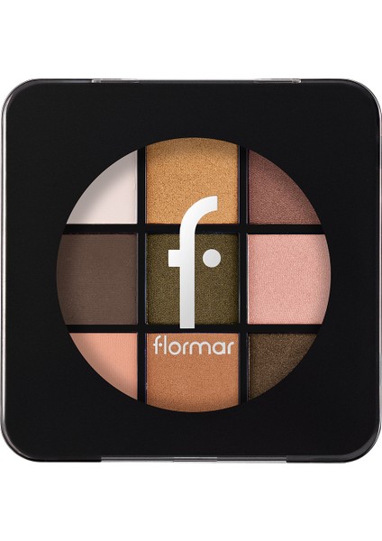 Kremsi Dokulu & Mat Bitişli/ışıltılı 9'lu Kompakt Göz Farı Paleti fiyatları