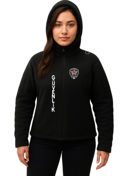 Nakış Işlemeli Önden Yazılı Kadın Kapşonlu Özel Güvenlik Polar fiyatları