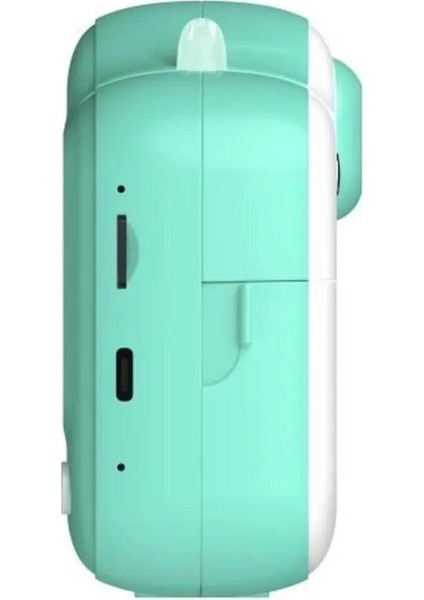 Dijital Video Kayıt Fotoğraf Çocuk Kamerası Anlık Termal Resim Kağıt Baskılı Mavi indirimleri