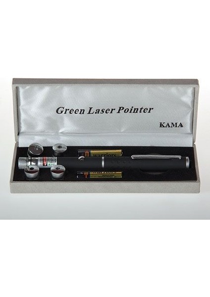 Yeşil Lazer Pointer 100 Mw 15 Km Etkili (5 Başlıklı) modelleri