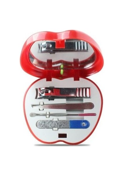 Manikür - Pedikür Seti Elma Şeklinde 4 Parça Aynalı fiyatları