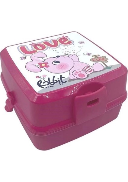 Kendiliğinden Kaşık Çatallı Beslenme Kutusu 4 Bölmeli Çocuk Beslenme Kabı Saklama Kutusu indirimleri