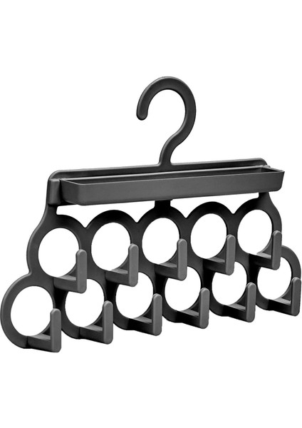 Kravat ve Şal Askısı - Takı ve Aksesuar Düzenleyici Askı - Siyah fiyatları