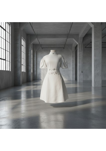 Couture – Inci & Kristal Taş Detaylı Kraliçe Elbisesi