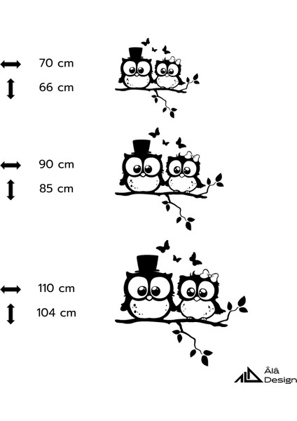 Baykuş Çift Temalı Ahşap Duvar Tablosu indirimleri
