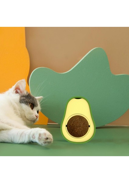Avokado Dönen Kedi Nanesi Cat Oyun Topu Doğal Kedi Oyuncağı fırsatları