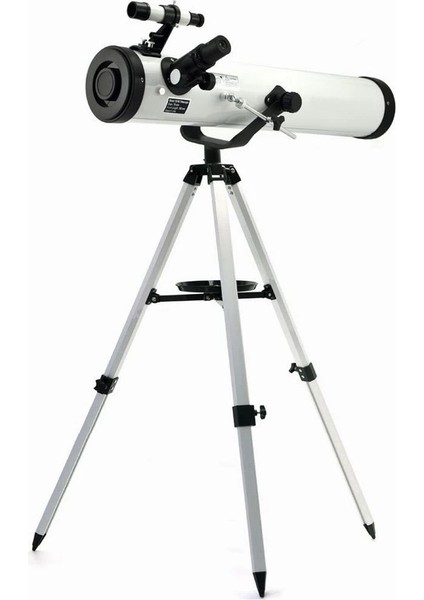 -76X700 Profesyonel Aynalı Uzay Teleskopu-Beyaz