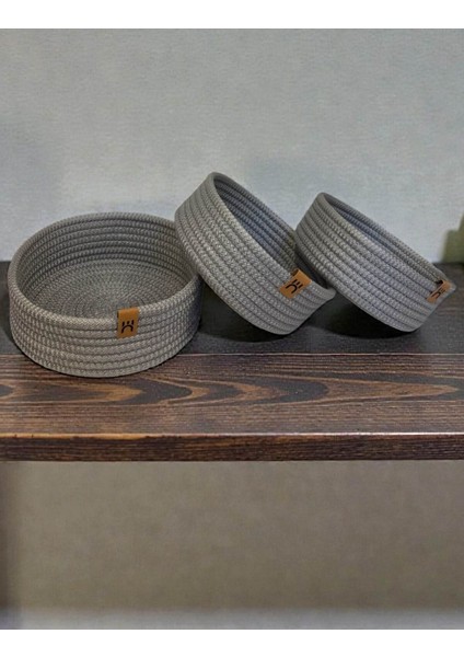 3'lü Hasır Görünümlü Sepet Seti | Çok Amaçlı Organizer | Banyo, Makyaj ve Raf Düzenleyici fırsatları