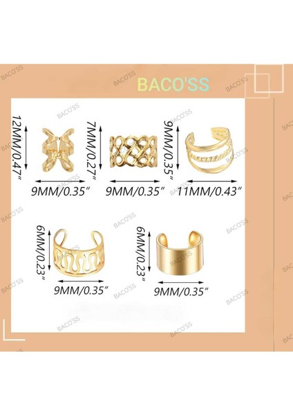 Bohem Saç Halkası-Saç Küpesi Seti Modern Stil 10 Lu Hair Charms ( BC-1219 ) fiyatları