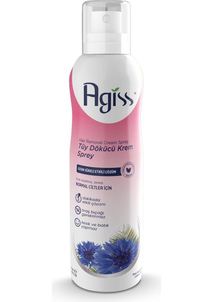 Tüy Dökücü Krem Gazlı Sprey 175 ml Normal Ciltler