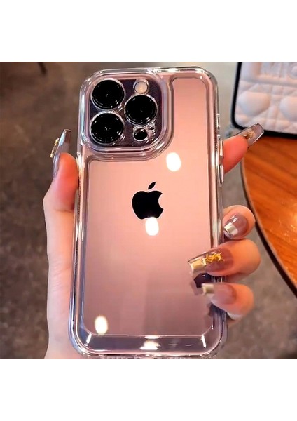 Aplle Iphone 14 Pro Max Kılıf Deluxe 2mm Şeffaf Silikon - Şeffaf