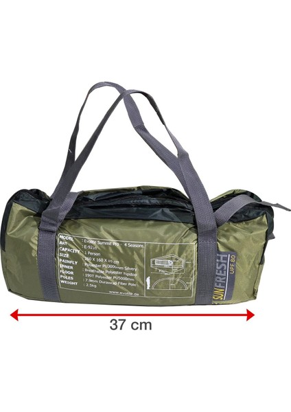 Summit Pro Çadır Sun Fresh UPF80 Evolite Tek Kişilik Çadır Sunfresh Blackout Kumaş fırsatları