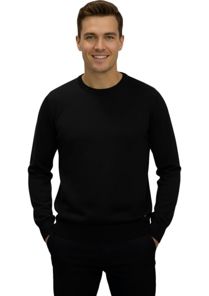 Erkek Spor Sıfır Yaka Regular Fit Kazak BGL-ST04953