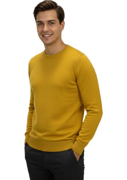 Erkek Spor Sıfır Yaka Regular Fit Kazak BGL-ST04953 fiyatları