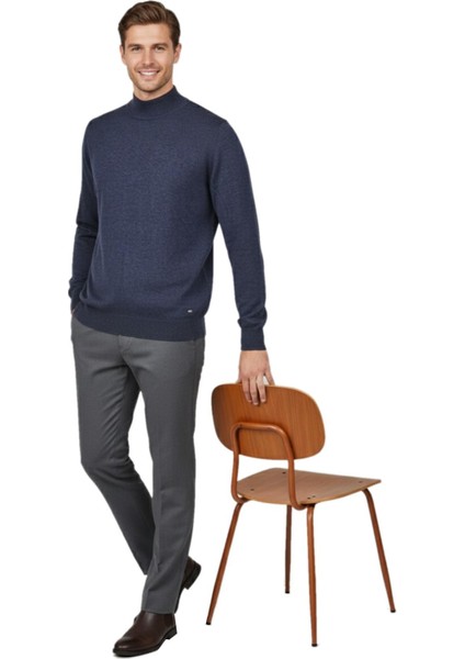 Erkek Yarım Balıkçı Yaka Regular Fit Kazak BGL-ST04954