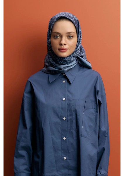 Twill Ipek Eşarp Tina Indigo fiyatları