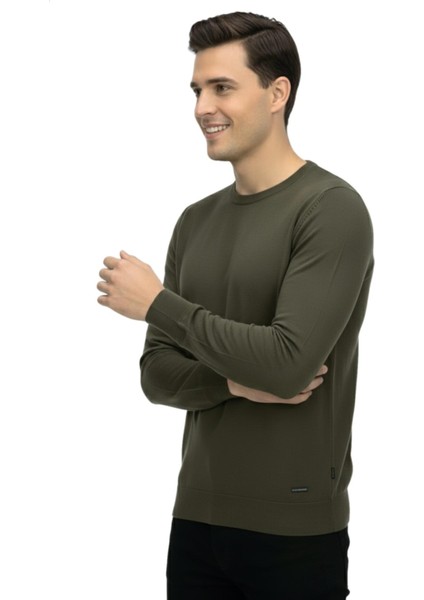 Erkek Spor Sıfır Yaka Regular Fit Kazak BGL-ST04953 fiyatları