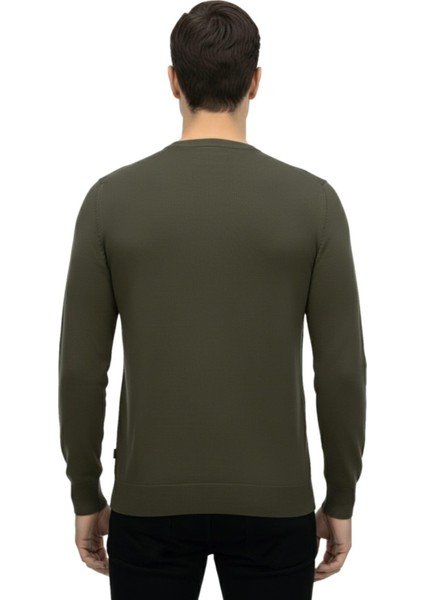 Erkek Spor Sıfır Yaka Regular Fit Kazak BGL-ST04953 fırsatları