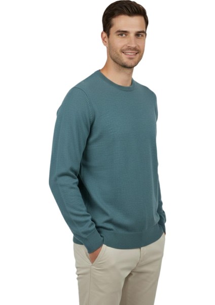 Erkek Spor Sıfır Yaka Regular Fit Kazak BGL-ST04953 modelleri