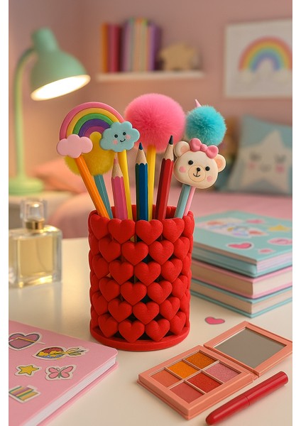 Kalpli Organizer | Makyaj Fırçalık & Kalemlik | Dekoratif Masa Düzenleyici fiyatları