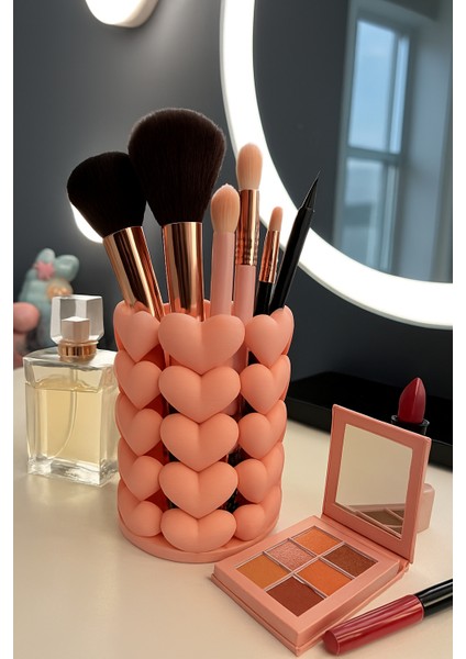 Kalpli Organizer | Makyaj Fırçalık & Kalemlik | Dekoratif Masa Düzenleyici fiyatları