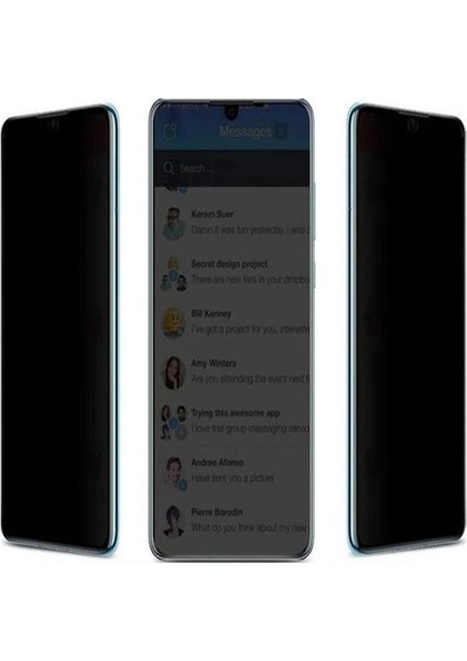 Apple iPhone 7 Plus Uyumlu Tam Kaplayan Hayalet Kırılmaz Cam Ekran Koruyucu Siyah modelleri