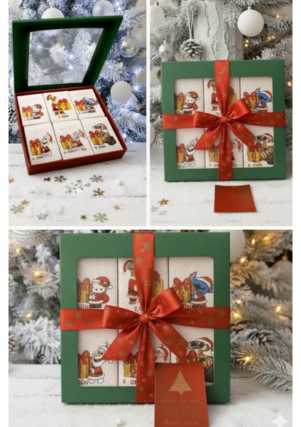 Advent Calendar Yılbaşı Hediye Seti - 6 Lı Lüks Takılar - Yeni Yıl Hediye - Sevgiliye Hediye Kutusu
