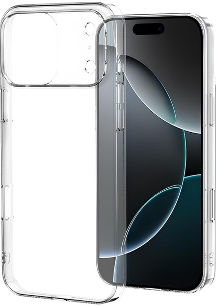 Apple iPhone 17 Pro Uyumlu Magsafe Sararmaz Şeffaf Sert Mika Silikon Kılıf