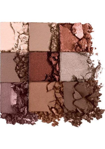 Kremsi Dokulu & Mat Bitişli/ışıltılı 9'lu Kompakt Göz Farı Paleti modelleri