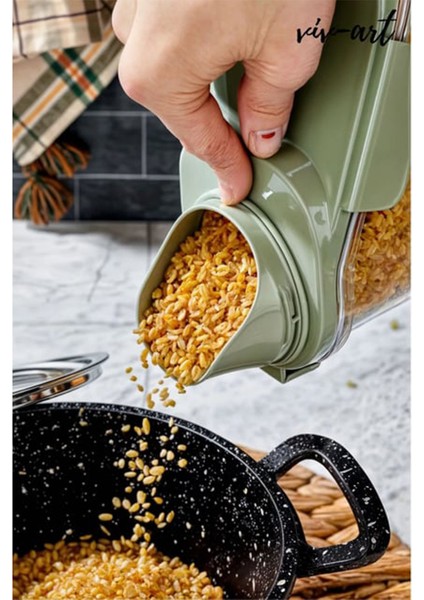 2'li 1.8 L Kapaklı Sıvı ve Toz Deterjan Saklama Kutusu, Çok Amaçlı ve Şık Tasarım modelleri