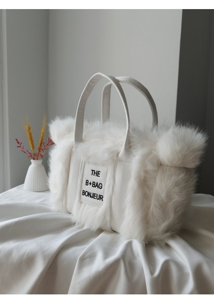Vintage Peluş Kürk Model Sonbahar, Kış The Bag Bonjeur Kadın El, Kol, Omuz Çanta fiyatları