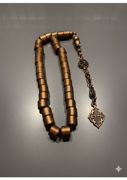 Saf Bakır Koleksiyonluk Silindir Kesim Tesbih fiyatları