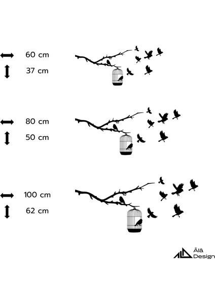 Kafesten Uçan Kuşlar Temalı Ahşap Duvar Tablosu indirimleri