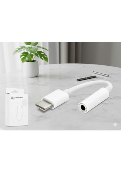 Samsung Galaxy Z Fold 5 Uyumlu Dac Çipli Type-C Aux Adaptörü