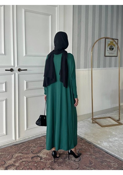 Yarasa Kol Tesettür Uzun Elbise fiyatları