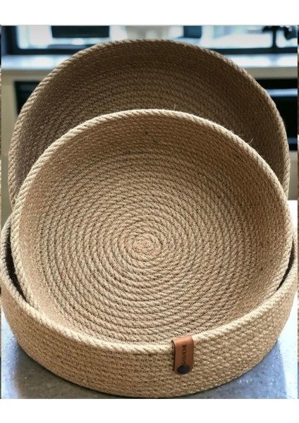 3'lü Hasır Sepet Takımı, Mutfak ve Banyo Organizerleri, Kahverengi fiyatları