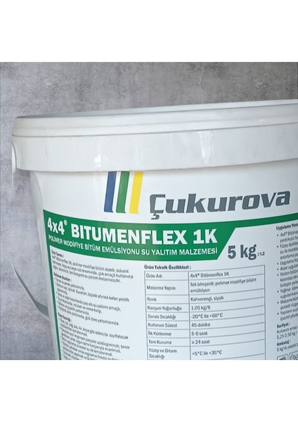 Çukurova Yalıtım 4x4 Bıtumenflex 1 K 5 kg