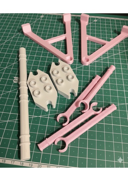 Salıncak 2 Oturaklı Yapı Blok Uyumlu - 3D Baskı fiyatları