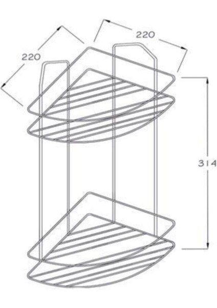 Iki Katlı Beyaz Demir Şampuanlık, Şık ve Kullanışlı Tasarım fiyatları