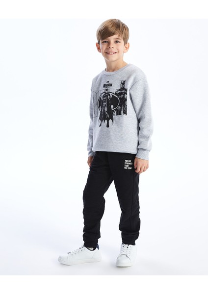 Yeni Sezon Beli Lastikli Baskılı Erkek Çocuk Jogger Eşofman Altı